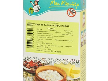 Низкобелковая фруктовая каша 
