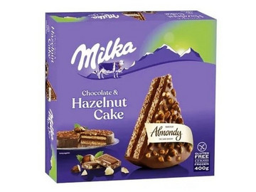 Торт шоколадный с фундуком Милка  Almondy 400гр.