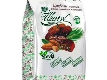 Финик с миндалем в шоколаде без сахара