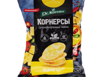 Чипсы цельнозерновые кукурузн-рисовые с сыром начо